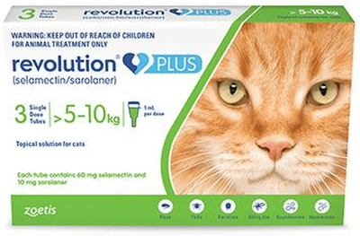 Revolution PLUS Large Cat 5-10 kg 3-Pack