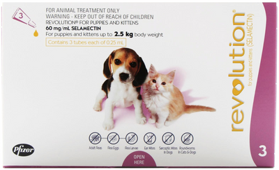 Revolution &lt;2.5 kg Kitten and Puppy 3-pack