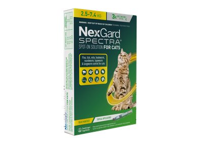 Nexgard Spectra for Large Cats 3-Pack (2.5-7.4kg)