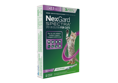 Nexgard Spectra for Small Cats 3-Pack (0.8-2.4kg)