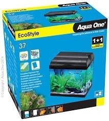 Aqua One EcoStyle 37 Rectangular Aquarium (Black) 21L