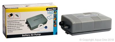 Aqua One Airpump Battery Air 150 Portable Splash Resistant 150L/hr