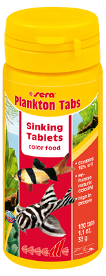 Sera Plankton Tabs  Sinking Tablets Color food