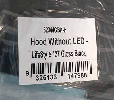 Hood without LED Lifestyle 127 Gloss Black