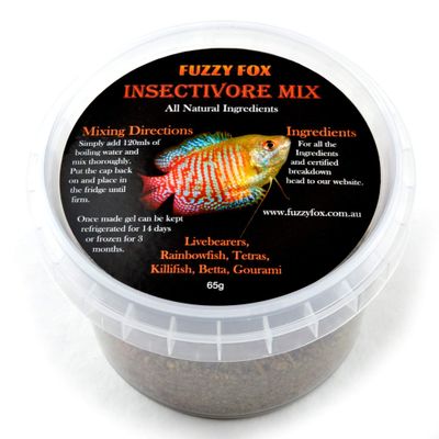 Fuzzy Fox Fish Insectivore Mix 65g