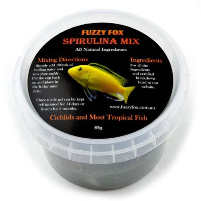 Fuzzy Fox Fish Spirulina Gel Pre-Mix 65g