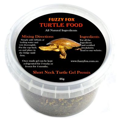 Fuzzy Fox Short Neck Turtle Food 65g