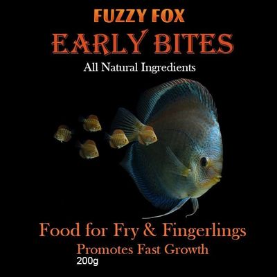 Fuzzy Fox Early Bites Fish Food for Fingerlings &amp; Fry 200g