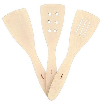 French Woodware Extra Wide Flat Spatula