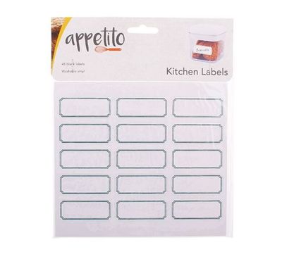 Appetito Blank Labels