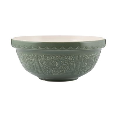 Mason Cash In The Forest Owl Mixing Bowl - Dark Green