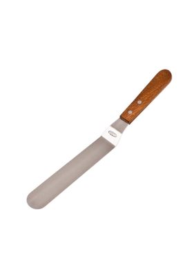 D Line Stainless Steel Offset Palette Knife Blade Wood Handle