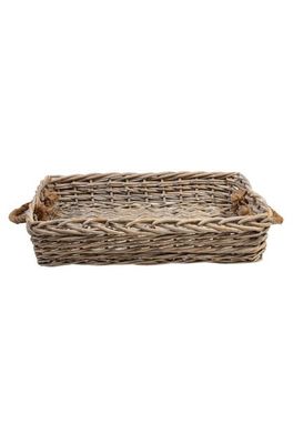 Linens &amp; More Willow Rectangle Tray with Handles