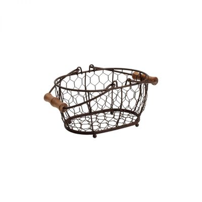 T &amp; G Rustic Wire Basket