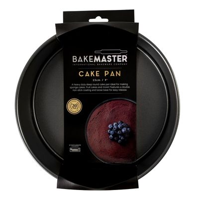 Bakemaster Loose Base Round Deep Cake Pan - 23x8cm