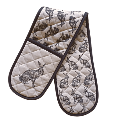 Hot House Double Oven Mitt Hare