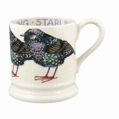 Emma Bridgewater 1/2 Pint Mug - Birds Starling