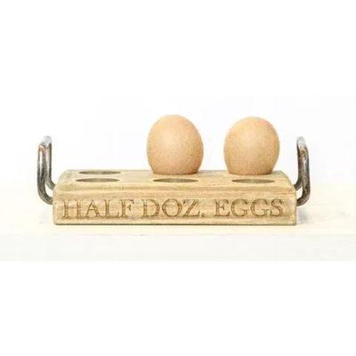 Dishy Half Dozen Egg Holder with Handles