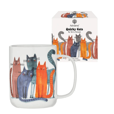 Ashdene Quirky Cats Four Friends Mug