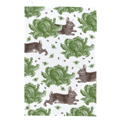 Thornback &amp; Peel Rabbit &amp; Cabbage Tea Towel