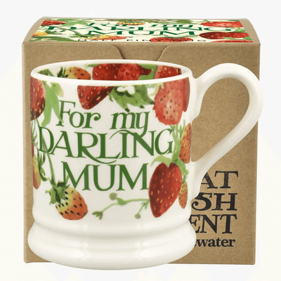 Emma Bridgewater 1/2 Pint Mug - Strawberries Darling Mum
