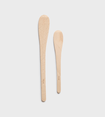 French Woodware Rounded Flat Spatula