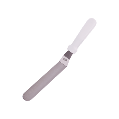 D Line White Nylon Handle Off Set Palette Knife - 20cm