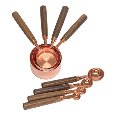 Zitos Copper Measuring Cups &amp; Spoons Set