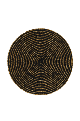 Maytime Round Placemats - Black