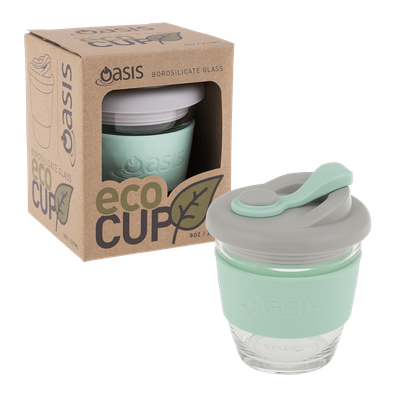 Oasis Borosilicate Glass Coffee Cup  - Spearmint