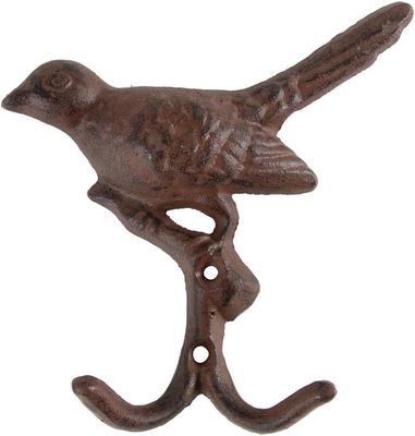 Esschert Design Hook Cast Iron Bird