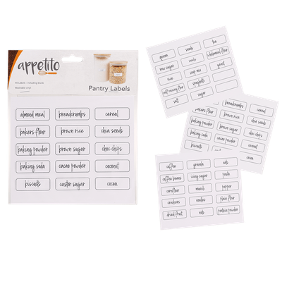 Appetito Pantry Labels