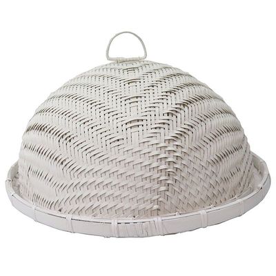 Le Forge Food Cover With Base - White