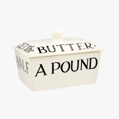 Emma Bridgewater Half a Pound Small Butter Dish - Black Toast