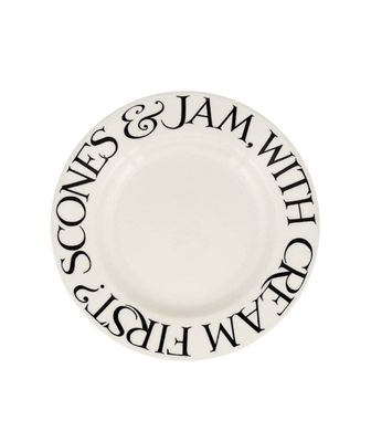 Emma Bridgewater 8 1/2&quot; Plate - Black Toast Scones &amp; Jam