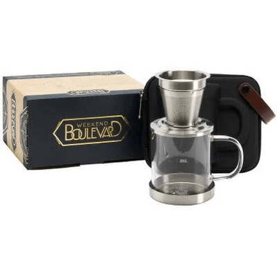 Weekend Boulevard Travel Coffee Maker Gift Set