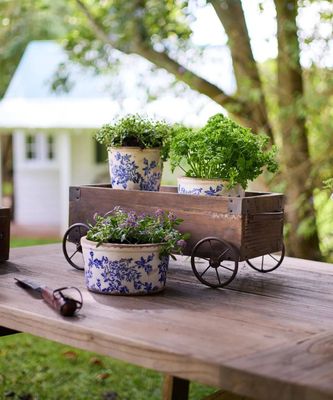 French Country Wagon Storage Box