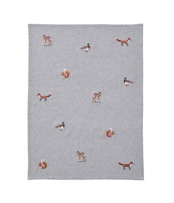 MM Linen Woodland Wanderers Tea Towel