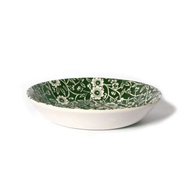 Burleigh Dark Green Calico Butter Pat