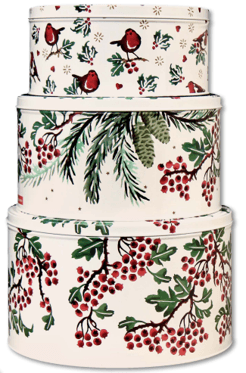 Emma Bridgewater Christmas Round Cake Tins - Sold Individually