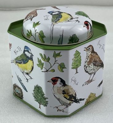 Madeleine Floyd Bird Song Corner Cut Tin Caddy