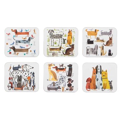 Ashdene Canine Capers Assorted Coaster Set