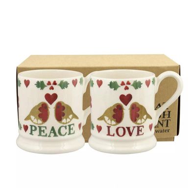 Emma Bridgewater 1/2 Pint Mug Set - Christmas Joy