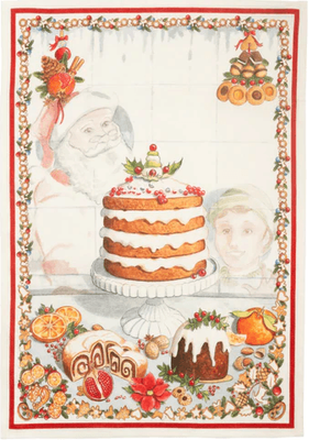 Tessitura Toscana Telerie Noel Gourmand Cake Tea Towel