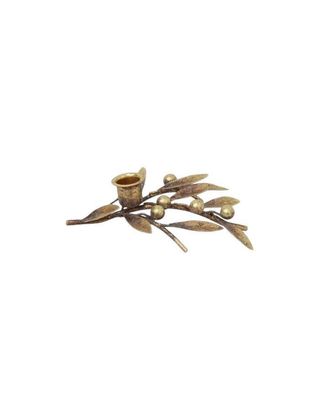 French Country Mistletoe Iron Candleholder