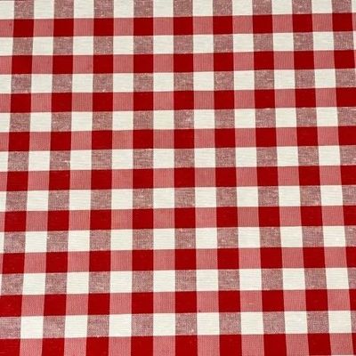 Stain Resistant Tablecloth &ndash; Red Check