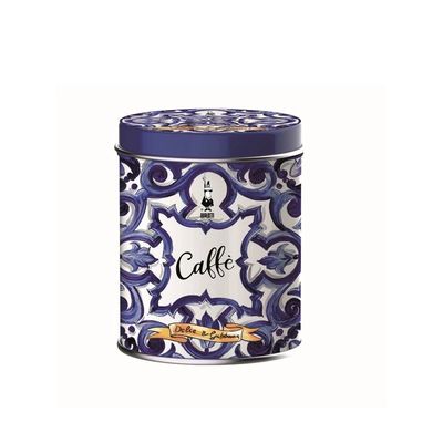 Bialetti Dolce &amp; Gabbana Blu Mediterraneo Perfetto Moka Autentico Coffee + Tin