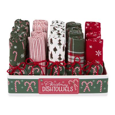 Design Imports Deck The Halls Dishtowel - Assorted