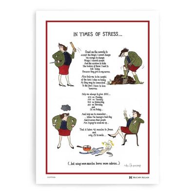 Samuel Lamont Tottering Tea Towel - In Times of Stress