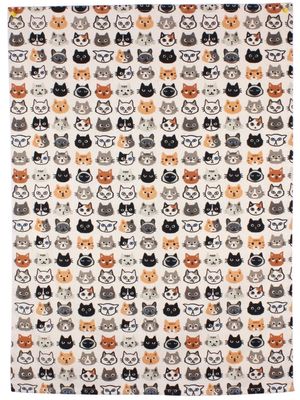 Hot House Printed Tea Towel - Cat Look